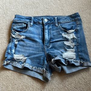 high rise shortie shorts